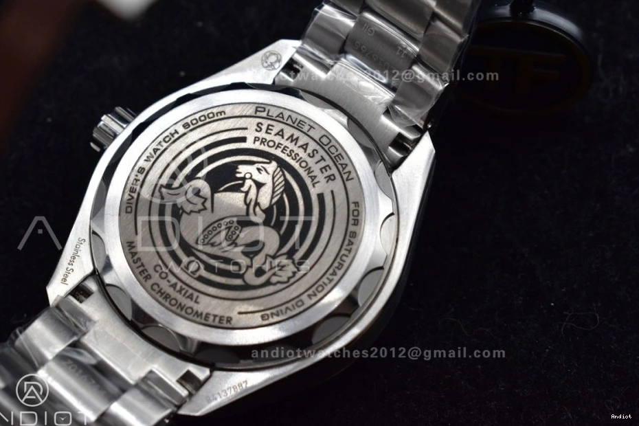 Ultra Ceramic Seamaster A2824 Dial 1:1 Edition TF White Best 6000M on SS Bracelet Bezel Deep SS Blue 1218